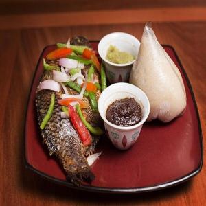 Banku with Pepper and Tilapia