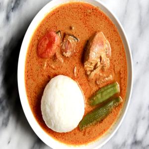 Omotuo with Ground Nut Soup